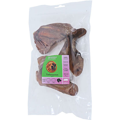 Boon Natural Snack Pig - Oreilles de Cochon Larges par 3, 9 ou 25 pièces