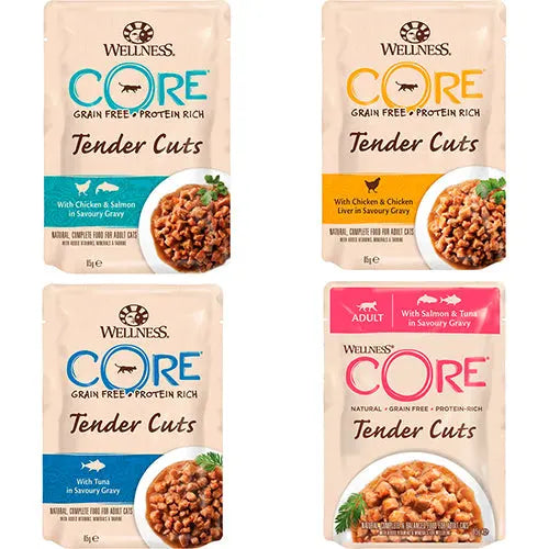 Wellness Core kattenvoeding - natvoer in zakje - 1 x 85 gram Classies