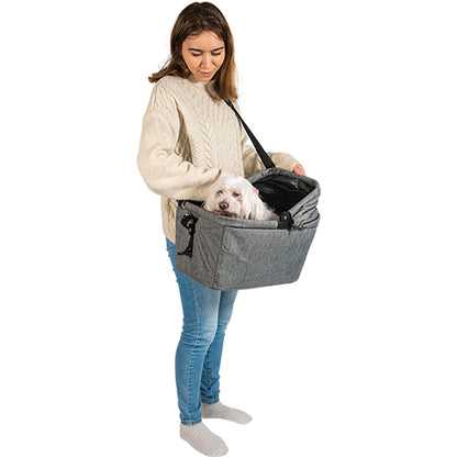 Animal Boulevard Travel Fietsmand &amp; Draagtas Voor Achteraan - Grijs - 32x48x45 cm