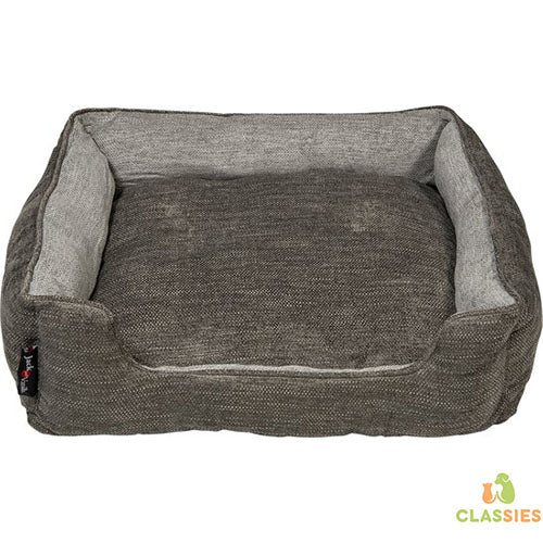 Jack And Vanilla - Cairo Sofa Hondenmand - Donkerbruin/Grijs - 60x52x18 cm