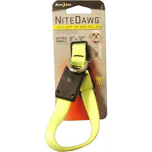 Nite Ize Nite Dawg Collar Neon Yellow Small nacht halsband